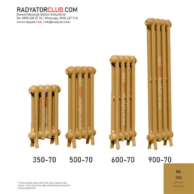 900-70 Demirdokum Perkolon Radyatör 10 Dilimli Ral 1024 900-70 Demirdokum Perkolon Radyatör 10 Dilimli Ral 1024